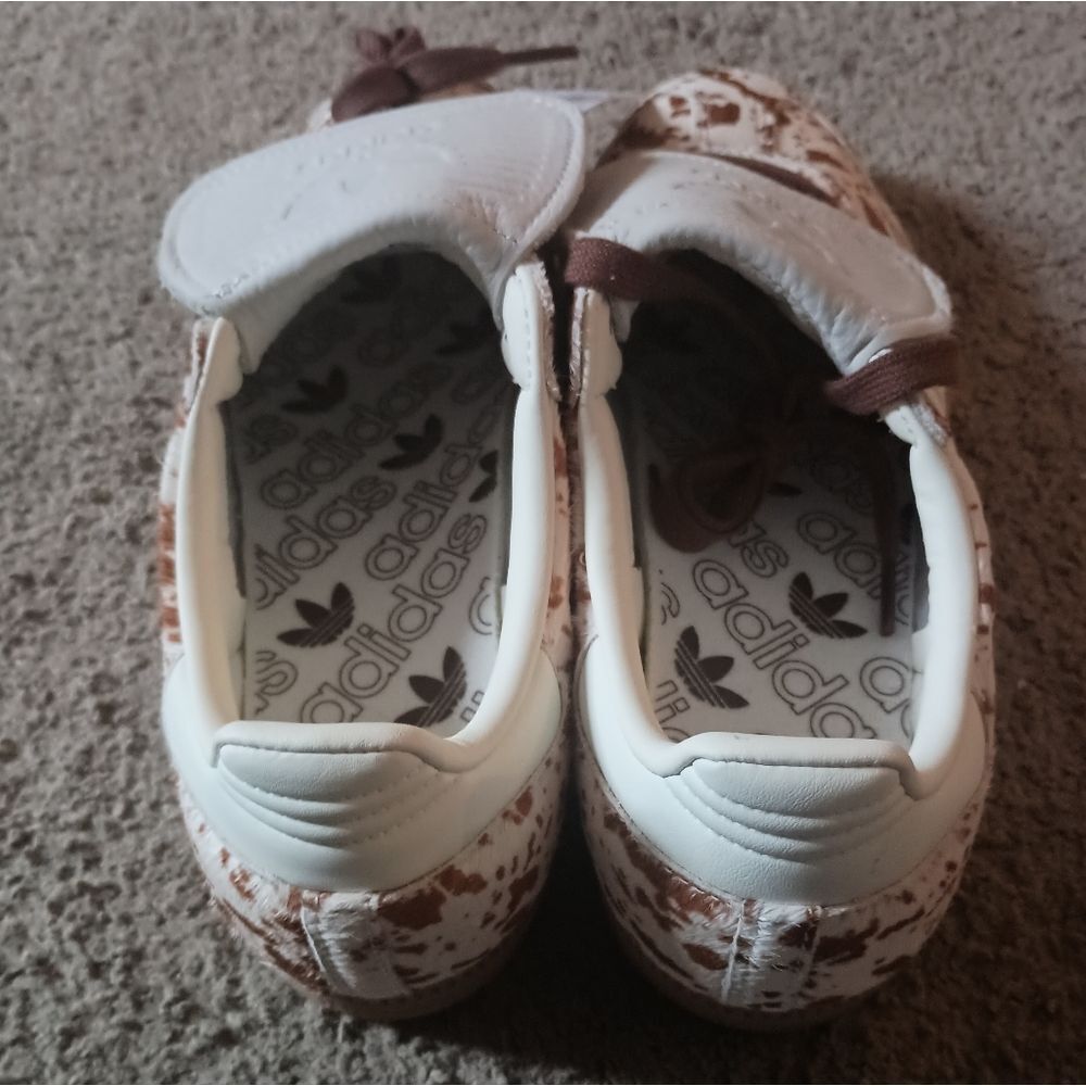 Adidas Samba LT Women's Size 9.5 Sneakers Cow Print Brown White BRAND NEW W TAGS - Picture 5 of 7